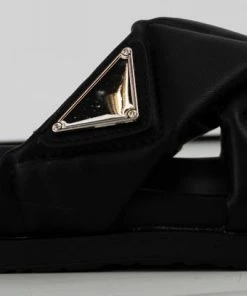 Lemonade Iconic Babe Women's Cross Band Slip On Comfort Sandals