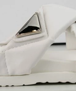 Lemonade Iconic Babe Women's Cross Band Slip On Comfort Sandals