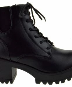 SHOE BARGAIN WAREHOUSE (WWW.SBWSHOES.COM) Image 16 Women's Platform Lace Up Boots