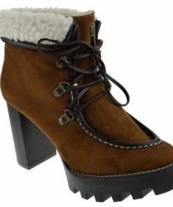 Bamboo Intensity 05 Womens Platform Suede Heeled Ankle Boot Women's