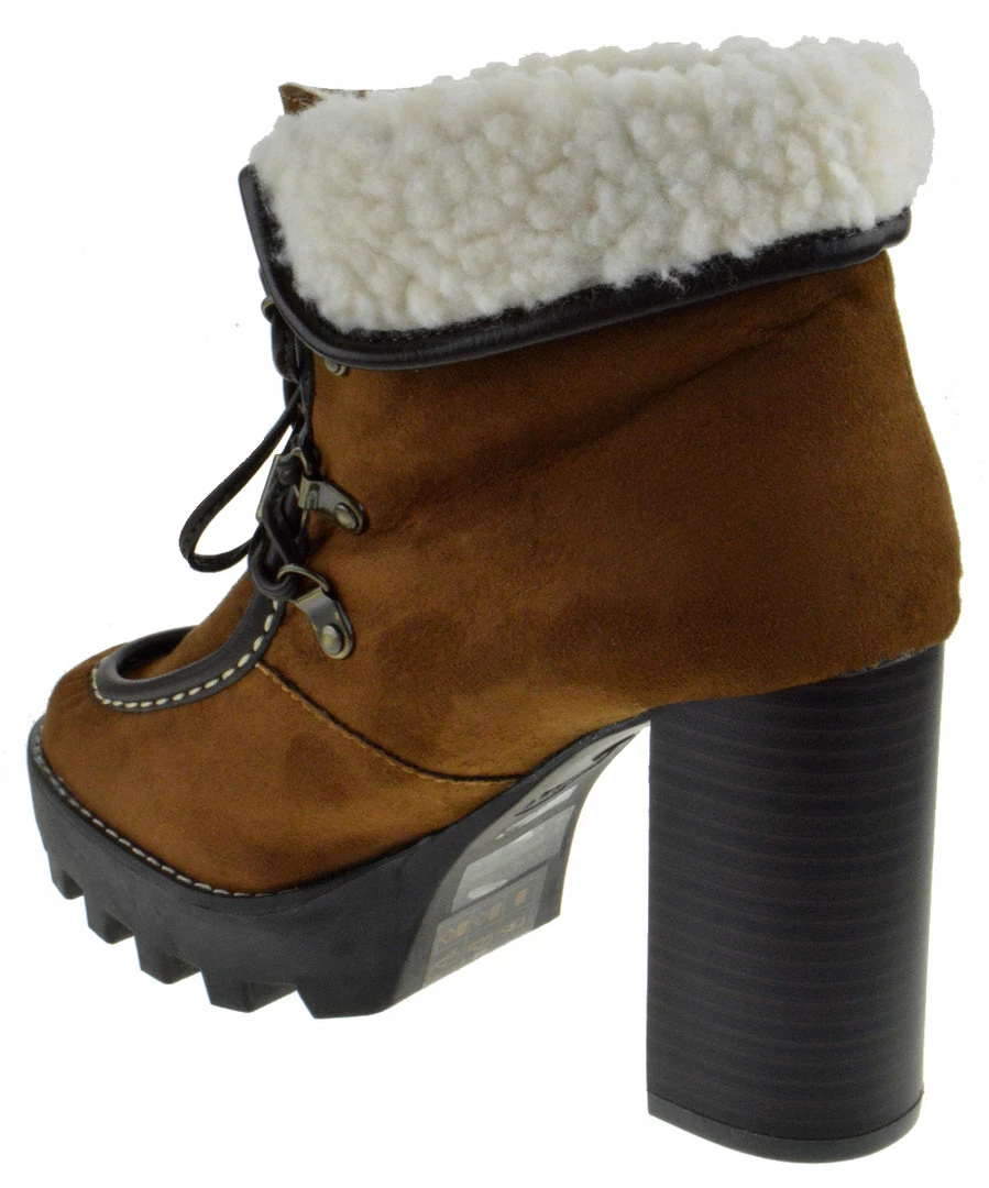 Bamboo Intensity 05 Womens Platform Suede Heeled Ankle Boot Women's 3 Bamboo Intensity 05 Womens Platform Suede Heeled Ankle Boot Women's