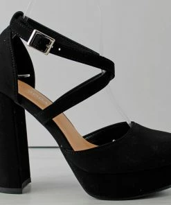 Top Moda Jane 99 Women's Closed Toe Strappy Block High Dress Heels