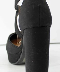 Top Moda Jane 99 Women's Closed Toe Strappy Block High Dress Heels