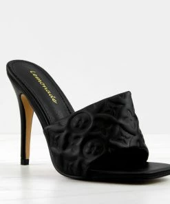 Lemonade Women's Jumeirah Womens Backless Designer Open Toe Heels