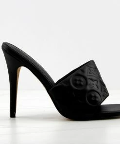 Lemonade Women's Jumeirah Womens Backless Designer Open Toe Heels