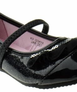 Lucita KF 03KM Girls Glitter Lace Embellished Ballet Flat