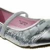 Lucita KF 03KM Girls Glitter Lace Embellished Ballet Flat