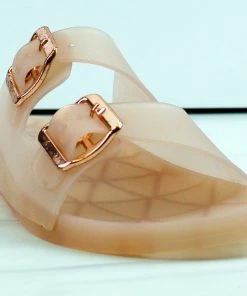 Bamboo Women's Kabo 01 Womens Jelly Double Buckle Padded Sole Slip On Sandals 15 Bamboo Women's Kabo 01 Womens Jelly Double Buckle Padded Sole Slip On Sandals