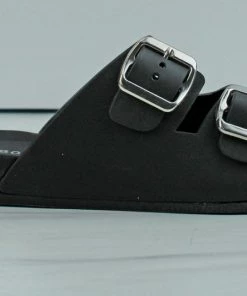 Bamboo Women's Kabo 01 Womens Jelly Double Buckle Padded Sole Slip On Sandals 13 Bamboo Women's Kabo 01 Womens Jelly Double Buckle Padded Sole Slip On Sandals