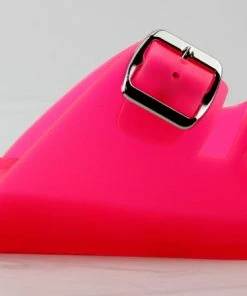 Bamboo Women's Kabo 01 Womens Jelly Double Buckle Padded Sole Slip On Sandals