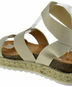 Nature Breeze Kacie 02 Women's Platform Espadrille Stretch Band Sandals 16 Nature Breeze Kacie 02 Women's Platform Espadrille Stretch Band Sandals