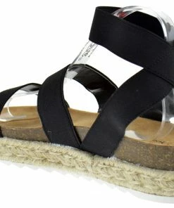 Nature Breeze Kacie 02 Women's Platform Espadrille Stretch Band Sandals 12 Nature Breeze Kacie 02 Women's Platform Espadrille Stretch Band Sandals