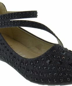 Lucita KD 01 KM Little Girls Ballet Ballerina Flats Rhinestone Flats