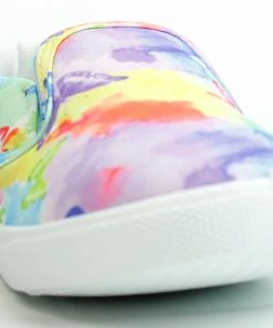 YOKI Keith 18Y Little Girl's Slip On Patterned Canvas Sneakers