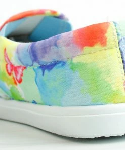 YOKI Keith 18Y Little Girl's Slip On Patterned Canvas Sneakers