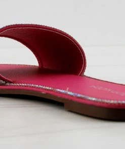 Top Moda Kenya 1 Womens Ultra Bling Flat Slip On Sandals