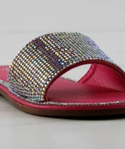 Lucky Top Girl's Kenya 1K Little Girls Ultra Bling Flat Slip On Sandals