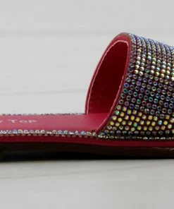 Lucky Top Girl's Kenya 1K Little Girls Ultra Bling Flat Slip On Sandals