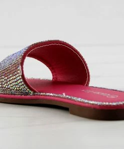 Lucky Top Girl's Kenya 1K Little Girls Ultra Bling Flat Slip On Sandals
