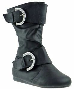 Link Klein 80KS Girl's Buckled Slouchy Riding Boot