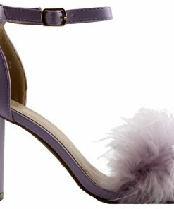 Top Guy Konner 30 Women's Fur Chunky High Heel Strappy Sandals 37 Top Guy Konner 30 Women's Fur Chunky High Heel Strappy Sandals
