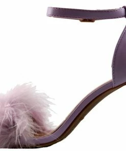 Top Guy Konner 30 Women's Fur Chunky High Heel Strappy Sandals 39 Top Guy Konner 30 Women's Fur Chunky High Heel Strappy Sandals