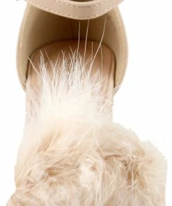 Top Guy Konner 30 Women's Fur Chunky High Heel Strappy Sandals 31 Top Guy Konner 30 Women's Fur Chunky High Heel Strappy Sandals