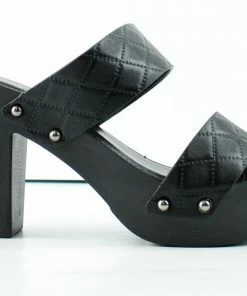 Wild Diva Kyriee 18B Womens Open Toe Wooden Heel Sandals