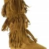 Shoes Of Soul L 3228-1 Women's Layered Fringe Moccasin Boots