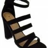 Bamboo Lemonlight 02M Womens Strappy Chunky High Heel