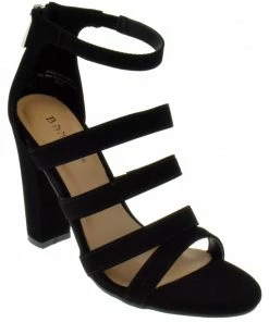 Bamboo Lemonlight 02M Womens Strappy Chunky High Heel