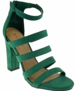 Bamboo Lemonlight 02M Womens Strappy Chunky High Heel