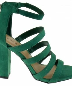 Bamboo Lemonlight 02M Womens Strappy Chunky High Heel