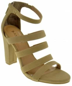 Bamboo Lemonlight 02M Womens Strappy Chunky High Heel