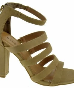 Bamboo Lemonlight 02M Womens Strappy Chunky High Heel