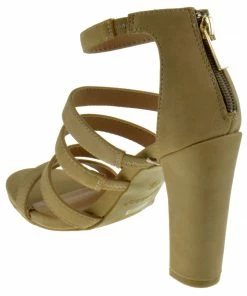 Bamboo Lemonlight 02M Womens Strappy Chunky High Heel