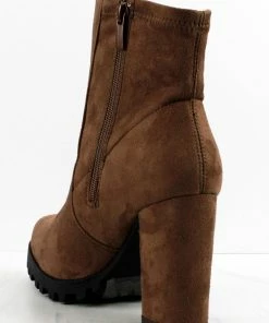 Top Moda Leslie-2 Womens Block Heeled Ridge Sole High Ankle Boots 11 Top Moda Leslie-2 Womens Block Heeled Ridge Sole High Ankle Boots