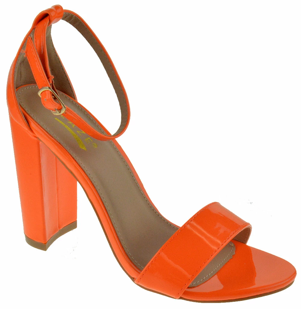 Shoe Dezigns Lily-1 Womens Block Heeled Ankle Strap Sandal LIQUIDATIONS! 10 Shoe Dezigns Lily-1 Womens Block Heeled Ankle Strap Sandal LIQUIDATIONS!