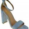 Shoe Dezigns Lily-1 Womens Block Heeled Ankle Strap Sandal LIQUIDATIONS!