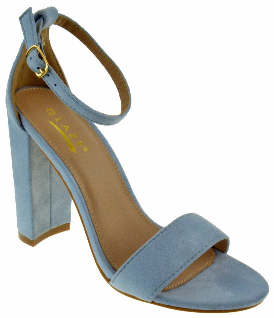 Shoe Dezigns Lily-1 Womens Block Heeled Ankle Strap Sandal LIQUIDATIONS! 1 Shoe Dezigns Lily-1 Womens Block Heeled Ankle Strap Sandal LIQUIDATIONS!