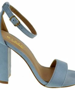 Shoe Dezigns Lily-1 Womens Block Heeled Ankle Strap Sandal LIQUIDATIONS!