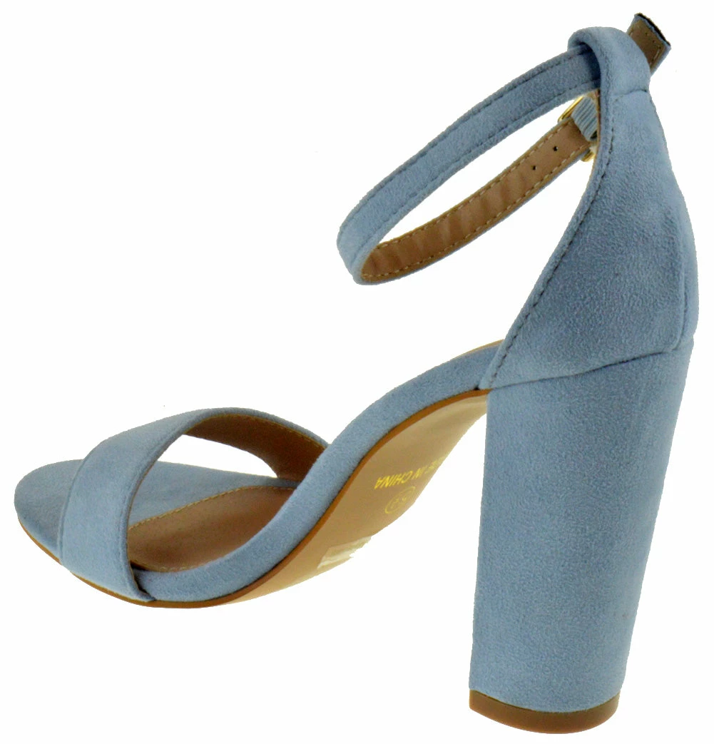 Shoe Dezigns Lily-1 Womens Block Heeled Ankle Strap Sandal LIQUIDATIONS! 3 Shoe Dezigns Lily-1 Womens Block Heeled Ankle Strap Sandal LIQUIDATIONS!