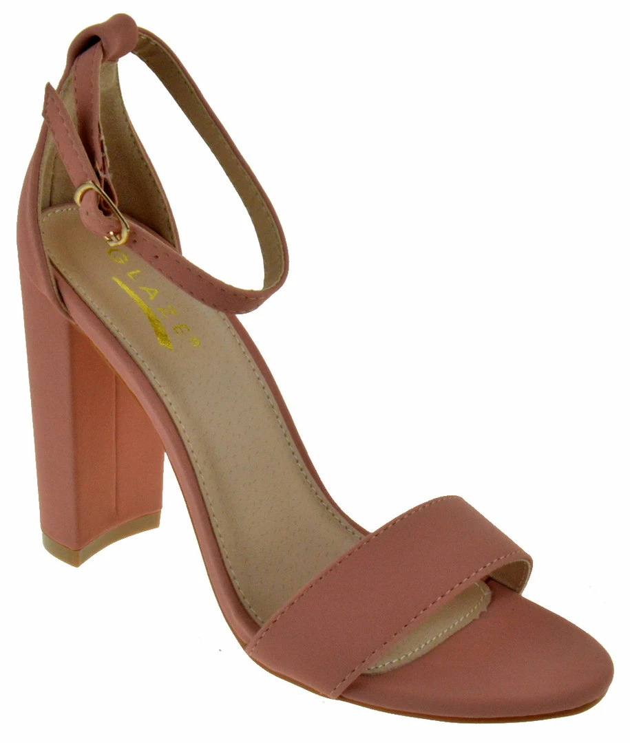 Shoe Dezigns Lily-1 Womens Block Heeled Ankle Strap Sandal LIQUIDATIONS! 4 Shoe Dezigns Lily-1 Womens Block Heeled Ankle Strap Sandal LIQUIDATIONS!