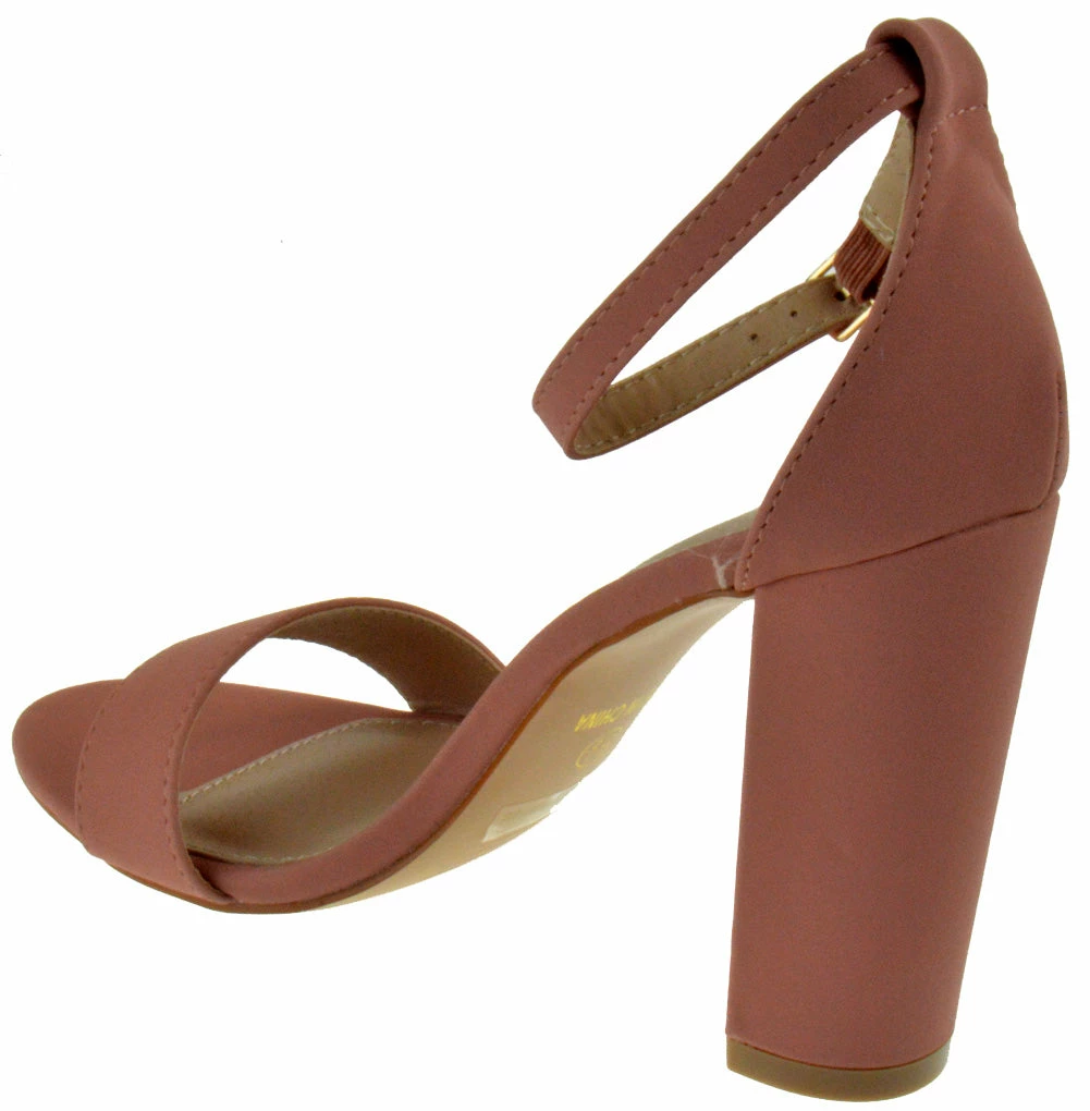 Shoe Dezigns Lily-1 Womens Block Heeled Ankle Strap Sandal LIQUIDATIONS! 6 Shoe Dezigns Lily-1 Womens Block Heeled Ankle Strap Sandal LIQUIDATIONS!