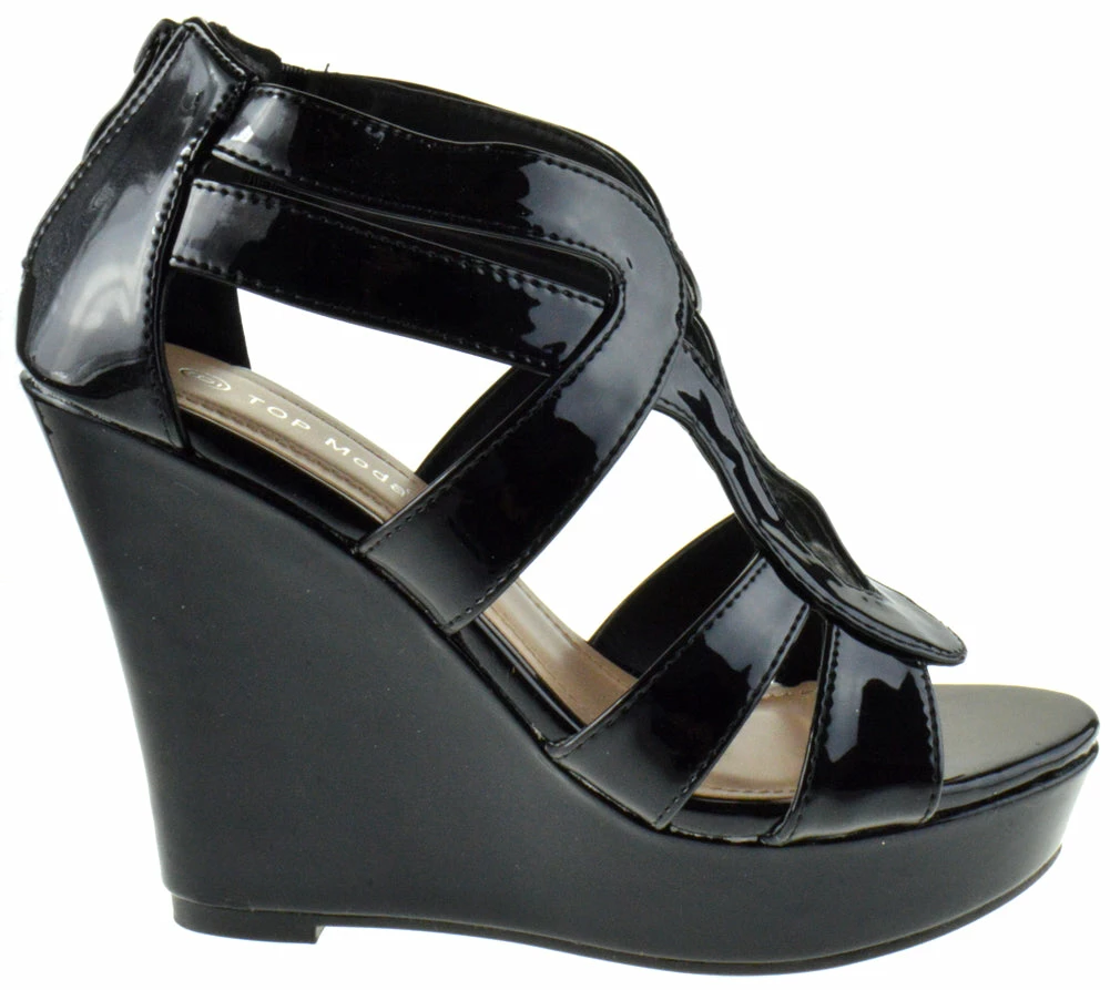 SHOE BARGAIN WAREHOUSE (WWW.SBWSHOES.COM) Lindy 3 Women's Heeled Strappy Wedge Sandals 2 SHOE BARGAIN WAREHOUSE (WWW.SBWSHOES.COM) Lindy 3 Women's Heeled Strappy Wedge Sandals