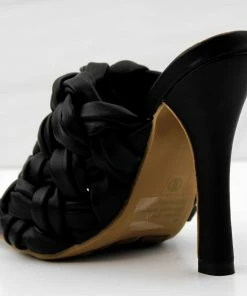 Lemonade Litty Womens Thick Braided Strap Square Toe Heeled Sandals Women's