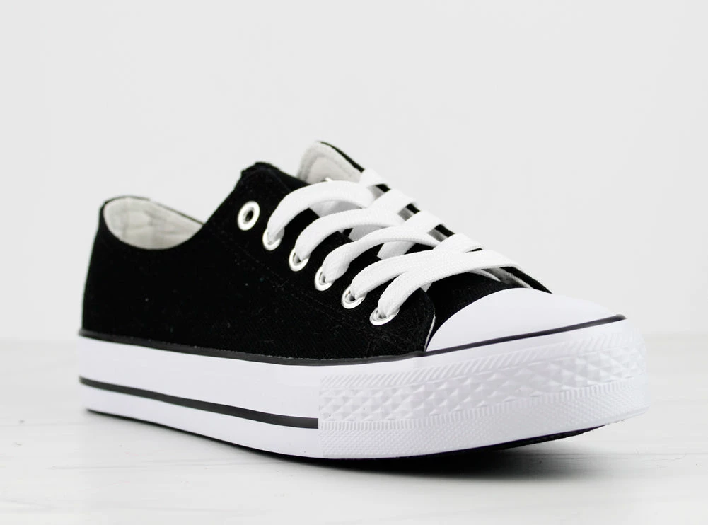 Top Moda Lizzo 1 Womens Platform Lace Up Canvase Sneakers Women's 4 Top Moda Lizzo 1 Womens Platform Lace Up Canvase Sneakers Women's