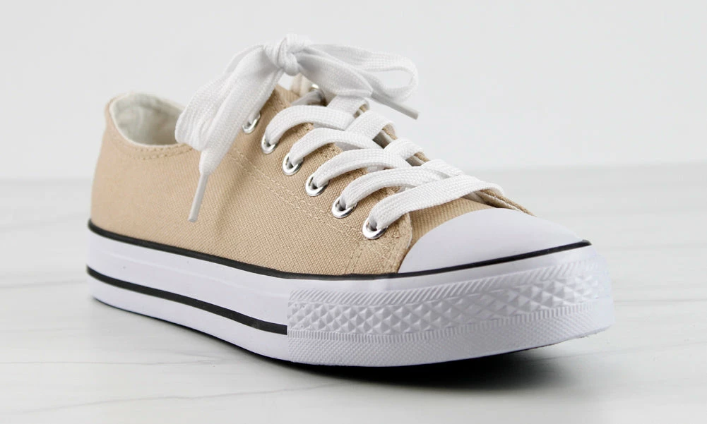 Top Moda Lizzo 1 Womens Platform Lace Up Canvase Sneakers Women's 7 Top Moda Lizzo 1 Womens Platform Lace Up Canvase Sneakers Women's