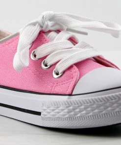 Lucky Top Lizzo 1K Little Girls Platform Lace Up Canvas Sneakers Girl's