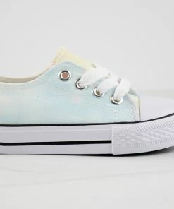 Lucky Top Lizzo 1K Little Girls Platform Lace Up Canvas Sneakers Girl's